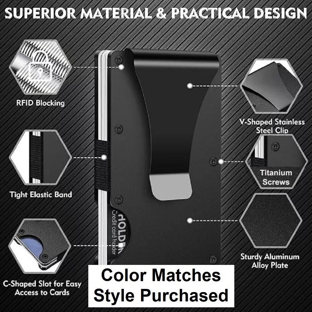 Chicago White Sox Engraved Titanium Carbon Fiber Black RFID Blocking Wallet D7