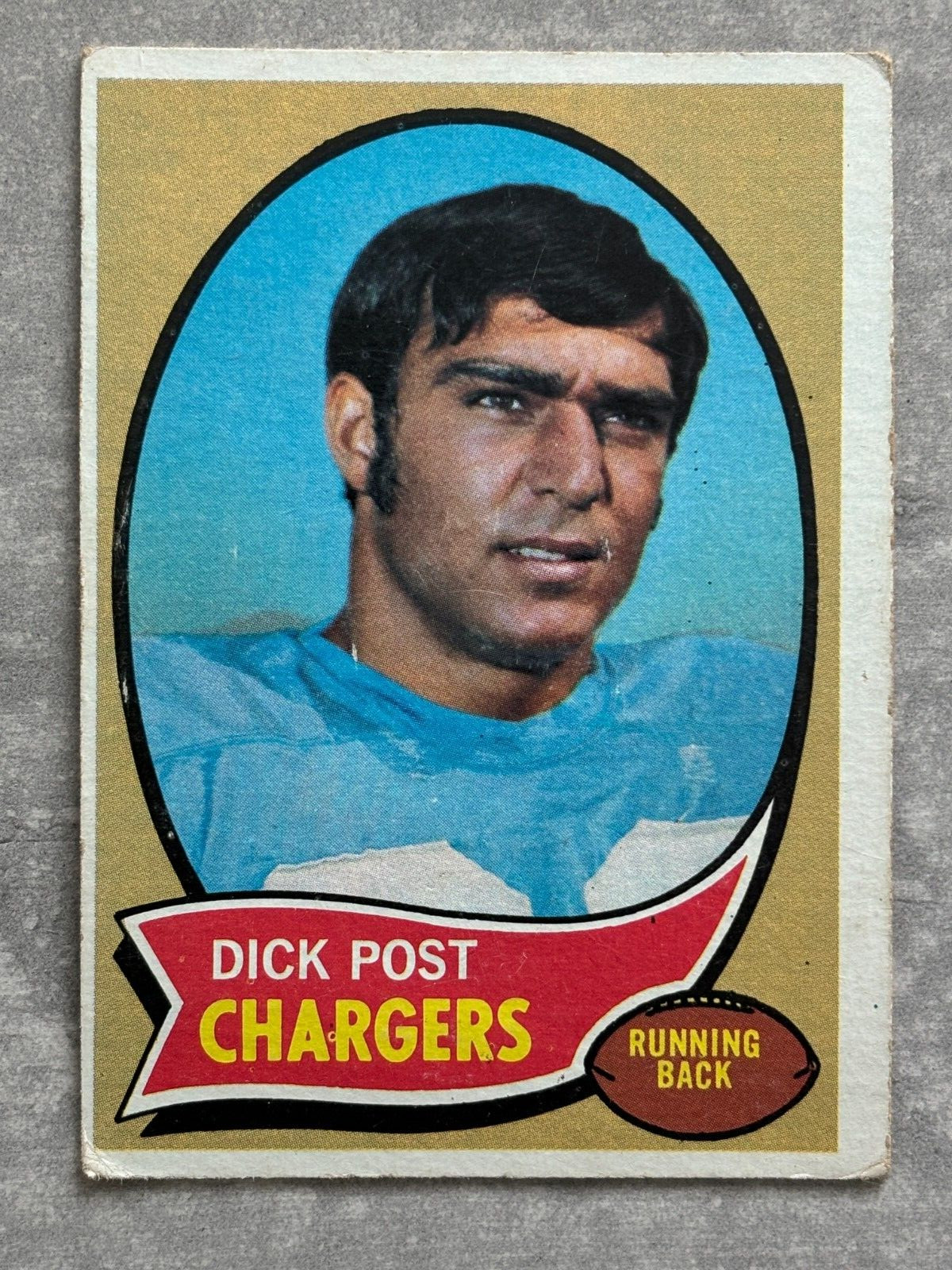 1970 Topps DICK POST Football’s Dirtiest Funniest Name Real NFL Trading Card!!!