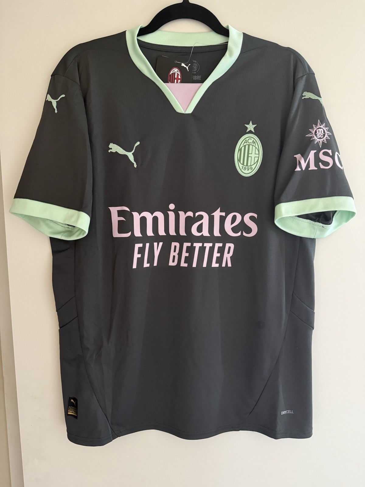 AC Milan ACM 24/25 Puma Third Soccer Football Jersey Shirt Kit NWT 125 Years XL