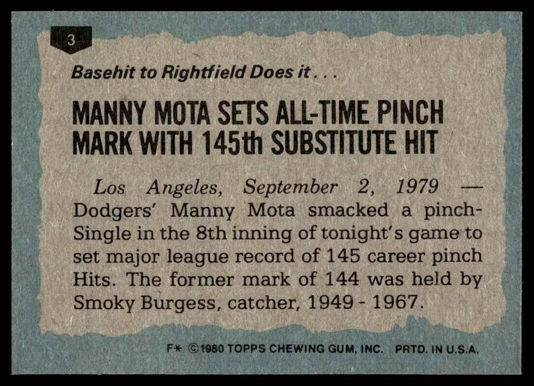 1980 Topps Baseball #s 1-250 You Pick NMMT + Free Shipping!