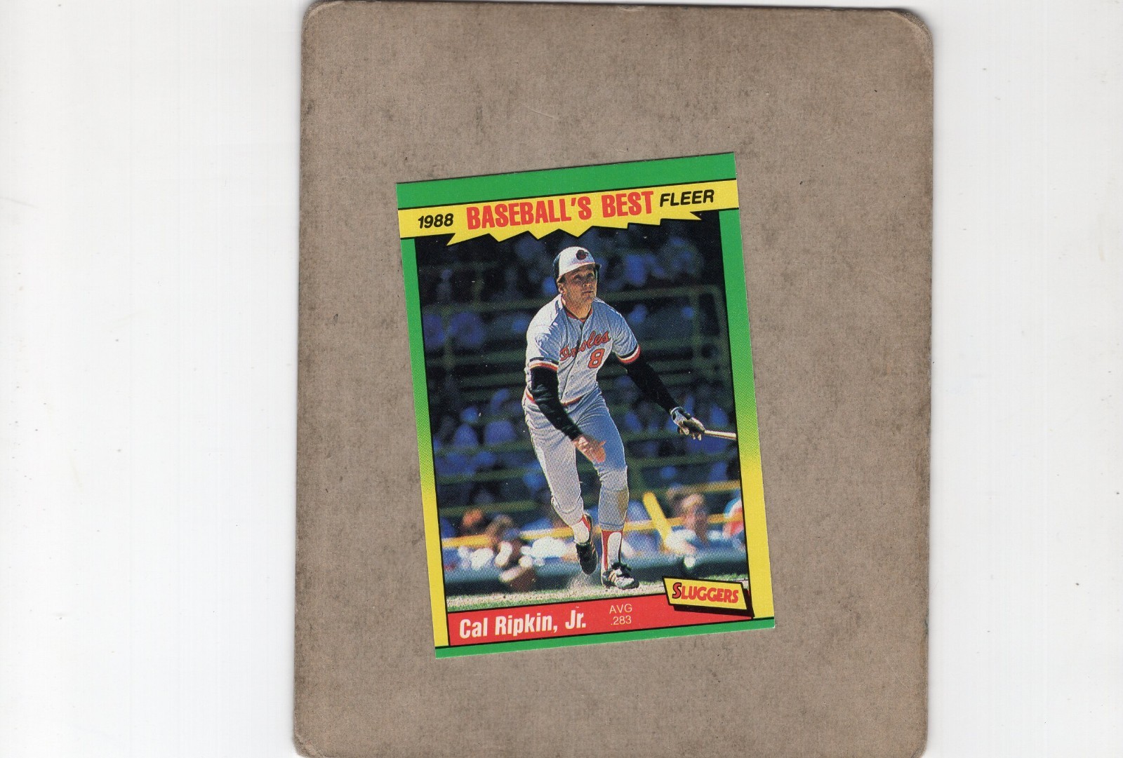 CAL RIPKEN JR 1988 Fleer ERROR Baseball Card #34 Front Spelled Incorrectly LQQK
