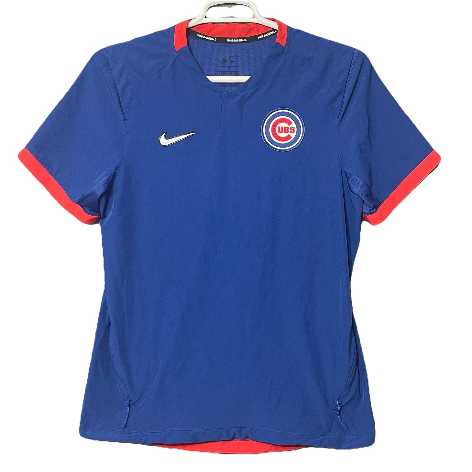 Nike Baseball Chicago Cubs Warmup Jacket Men’s Small Short Sleeve Vented MLB