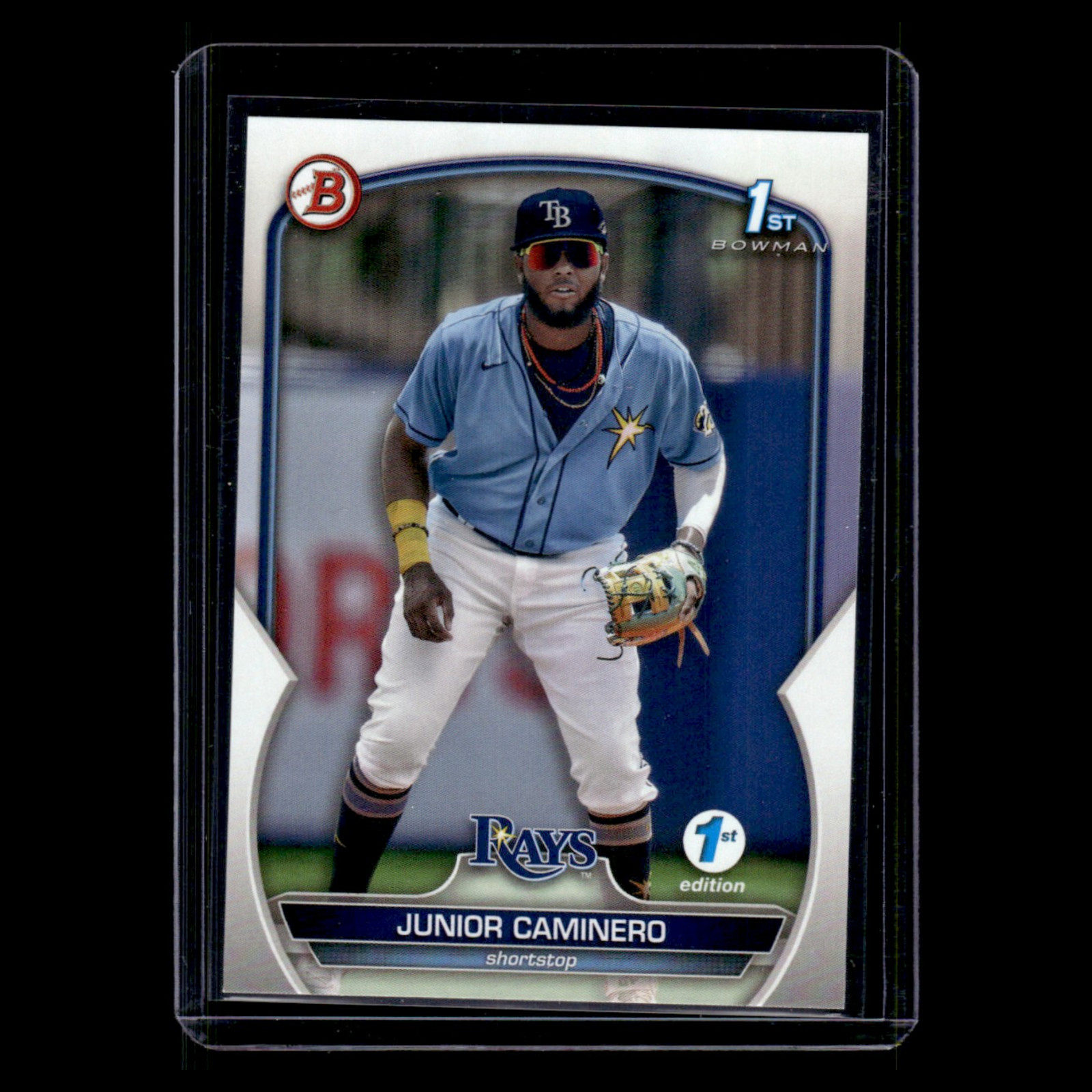 Junior Caminero #BPPF-61 2023 Bowman 1st Edition Tampa Bay Rays Baseball Card NM