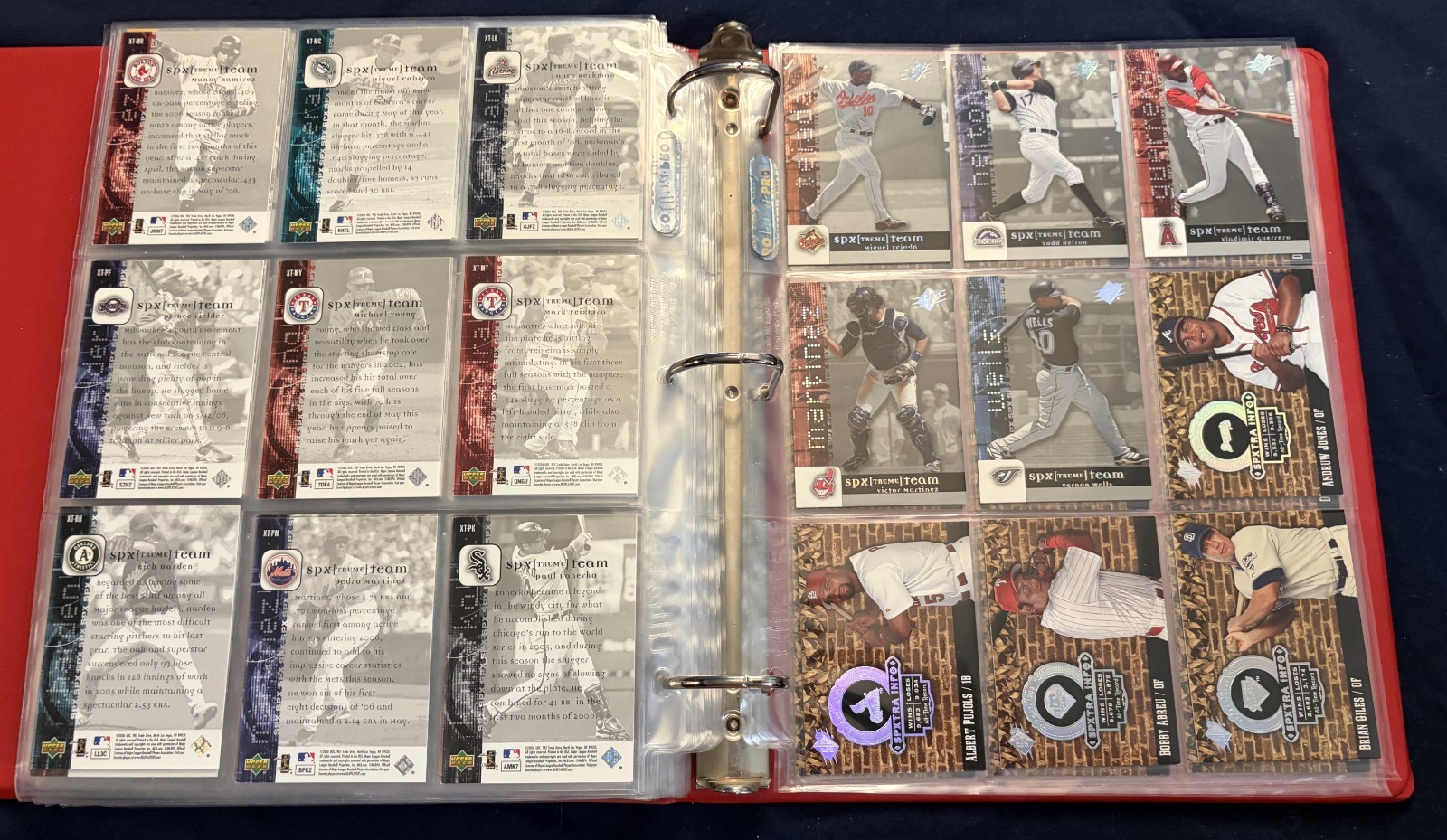 2006 SPx Set includes AUTOS & 3 Insert Sets in Pages & Binder Verlander RC AUTO