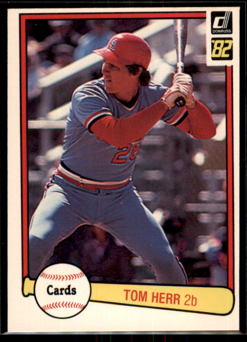 1982 Donruss Tom Herr #530 St. Louis Cardinals