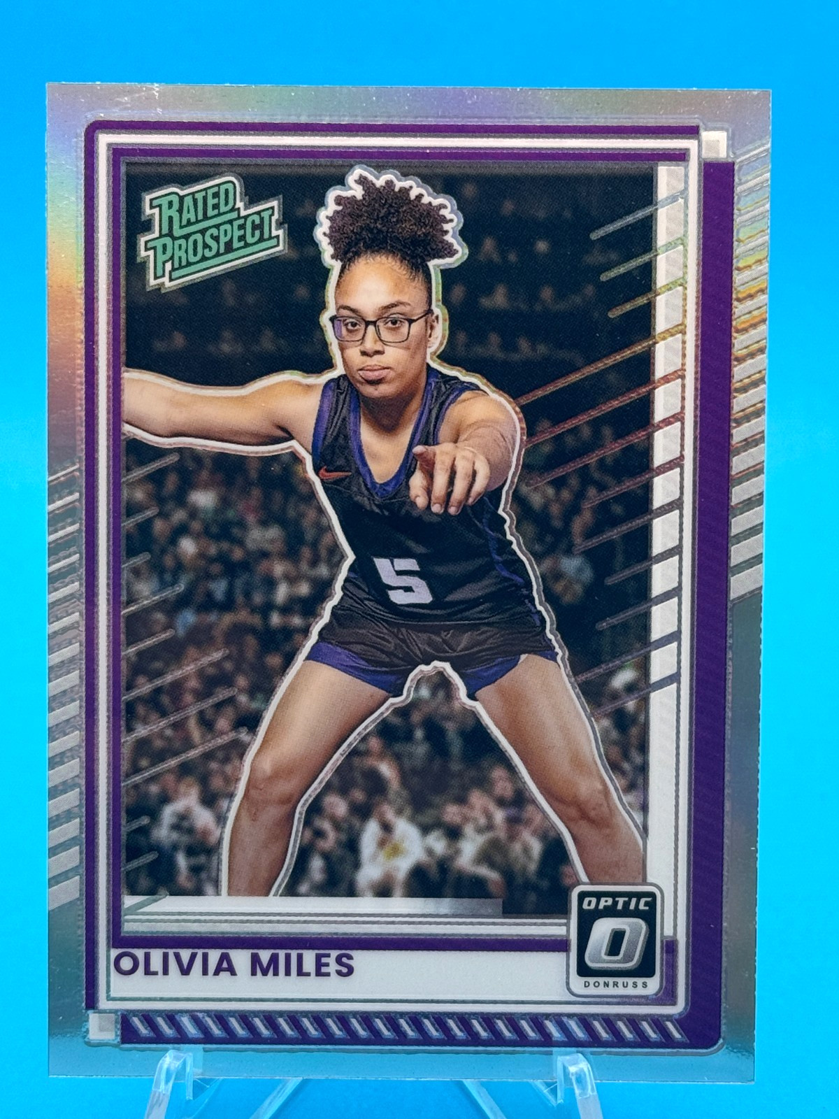 2025-26 Panini Donruss Optic Holo Silver / Purple Olivia Miles