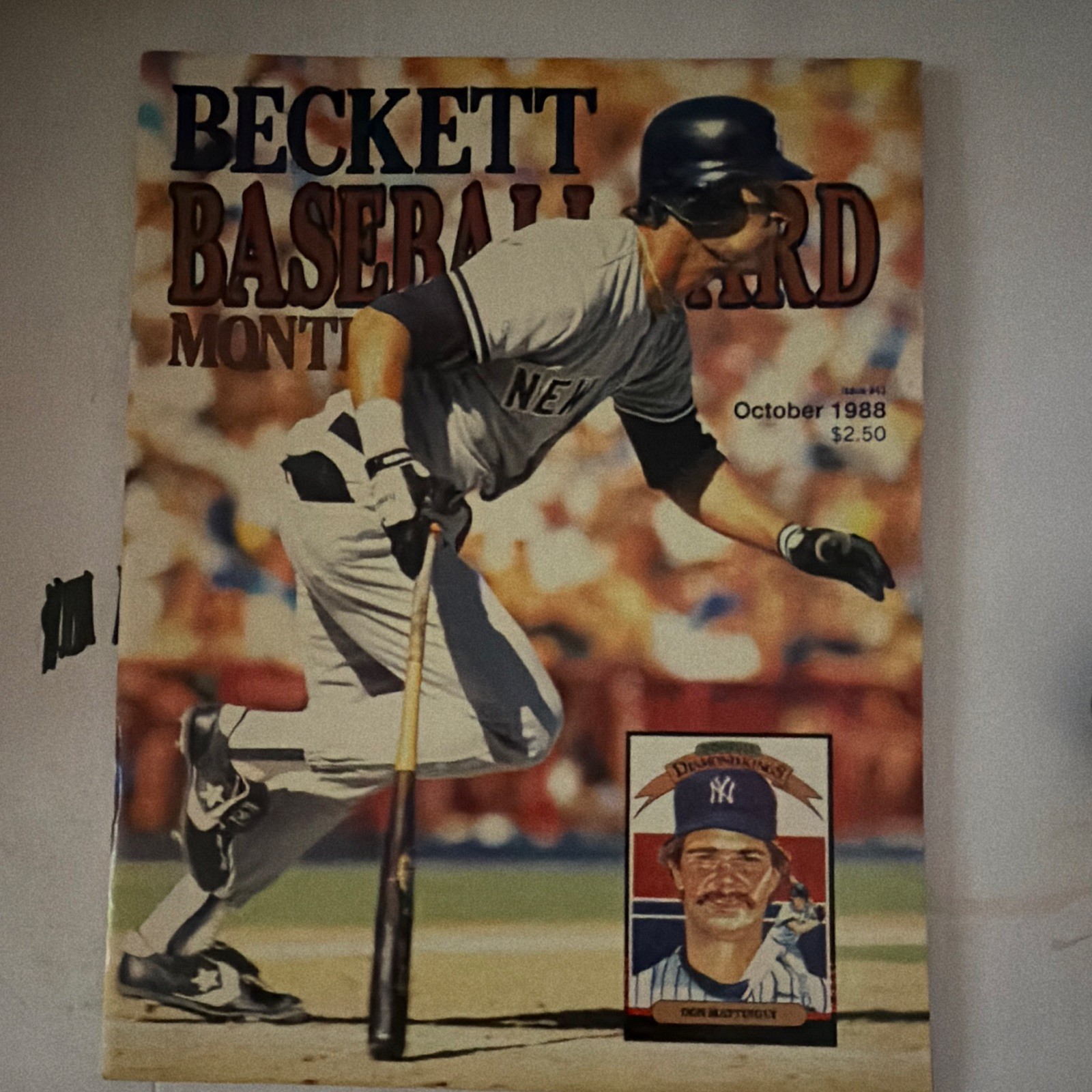 Beckett Baseball Card Monthly Oct 1988 Don Mattingly New York Yankees