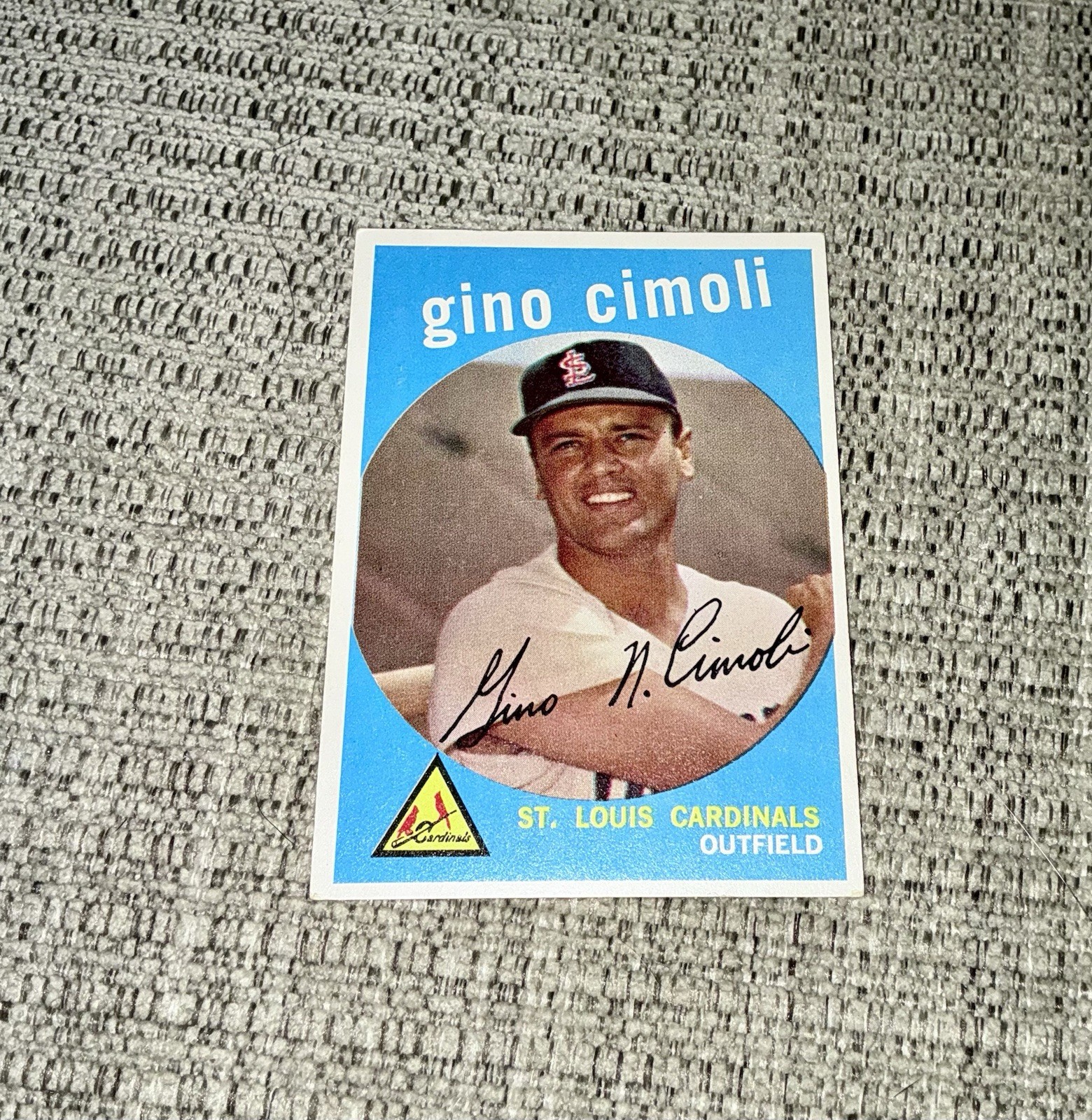 Gino Cimoli 1959 Topps #418 – St Louis Cardinals – NM – Free Shipping~