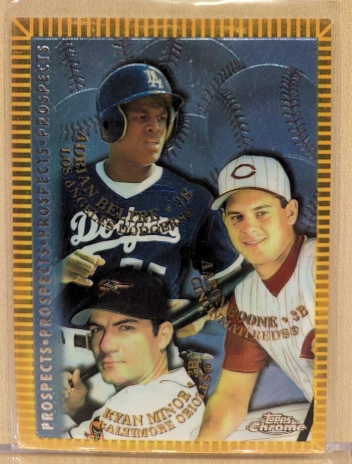 1998 TOPPS CHROME Prospects ADRIAN BELTRE Ryan Minor Aaron Boone #254 ROOKIE RC