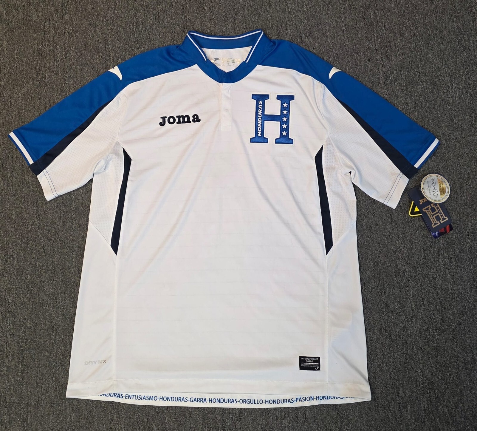 Men’s Joma Honduras Soccer Jersey Home Kit 2017 S/Sleeve L NWTS