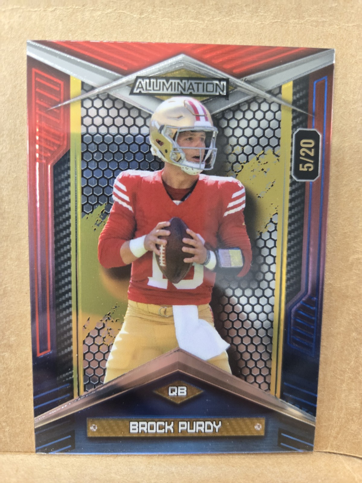 2024 Wild Card Alumination Just the Hits Brock Purdy #BC-BP /20 49ers Red Blue