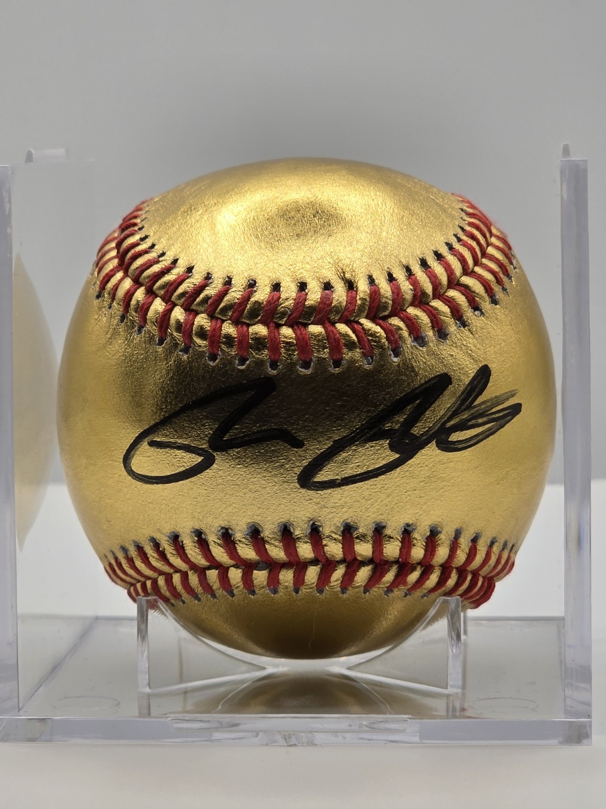 Brett Baty Signed Gold MLB Baseball ⚾ JSA COA Autographed NY Mets Star Auto 🔥