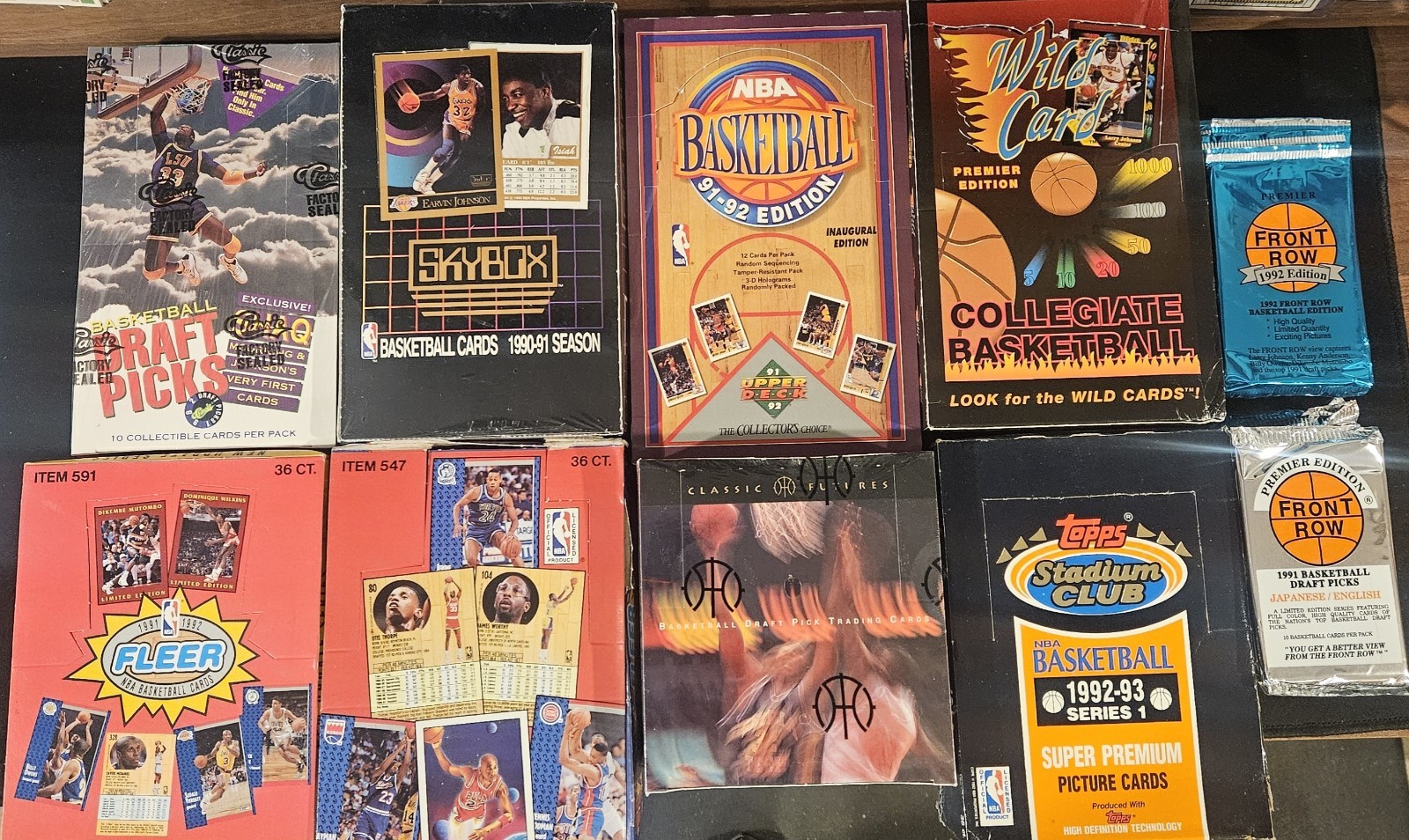 HUGE Lot of 100+ Unopened Old Vintage Basketball Cards in Wax Packs