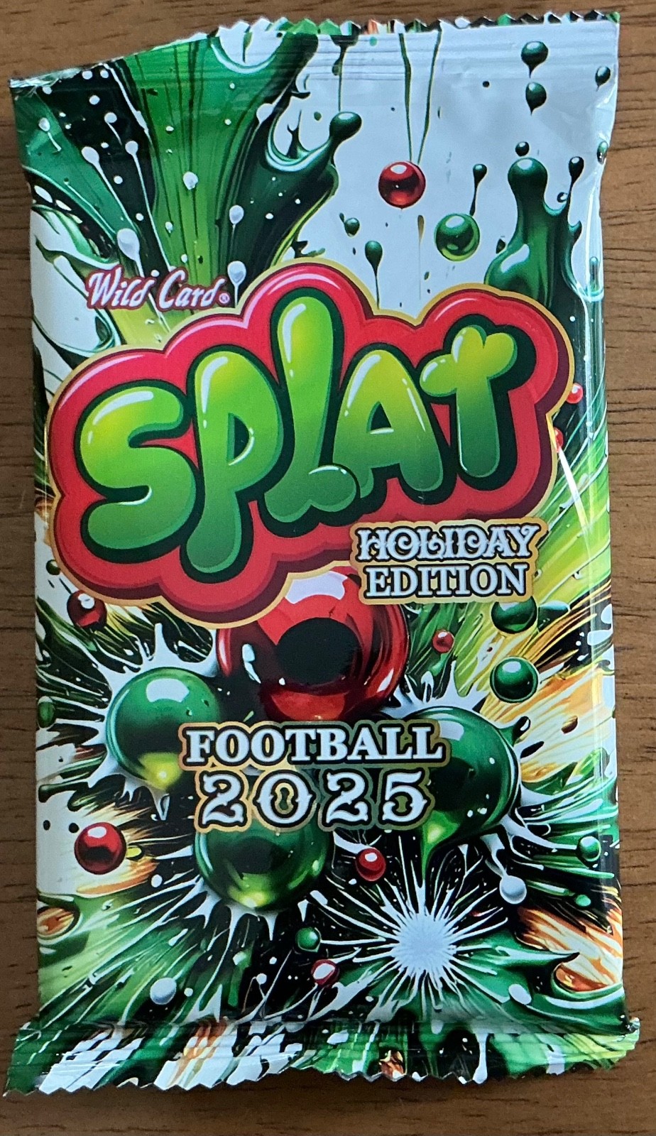 2025 Wild Card SPLAT Holiday Edition Football Pack – SEALED 1 Pack