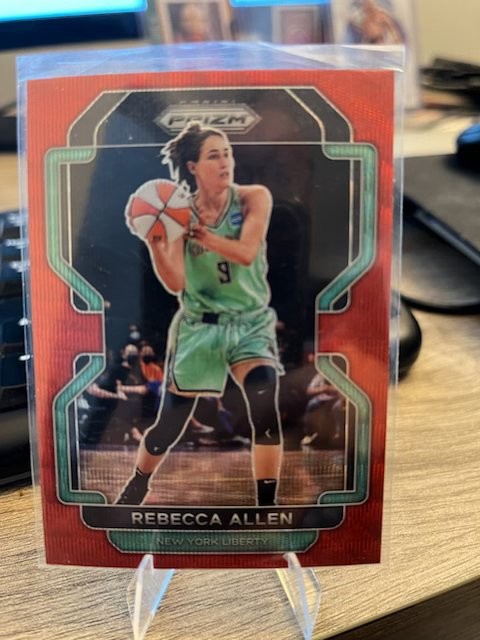 2022 Panini Prizm WNBA REBECCA ALLEN #122 RED RUBY WAVE PRIZM