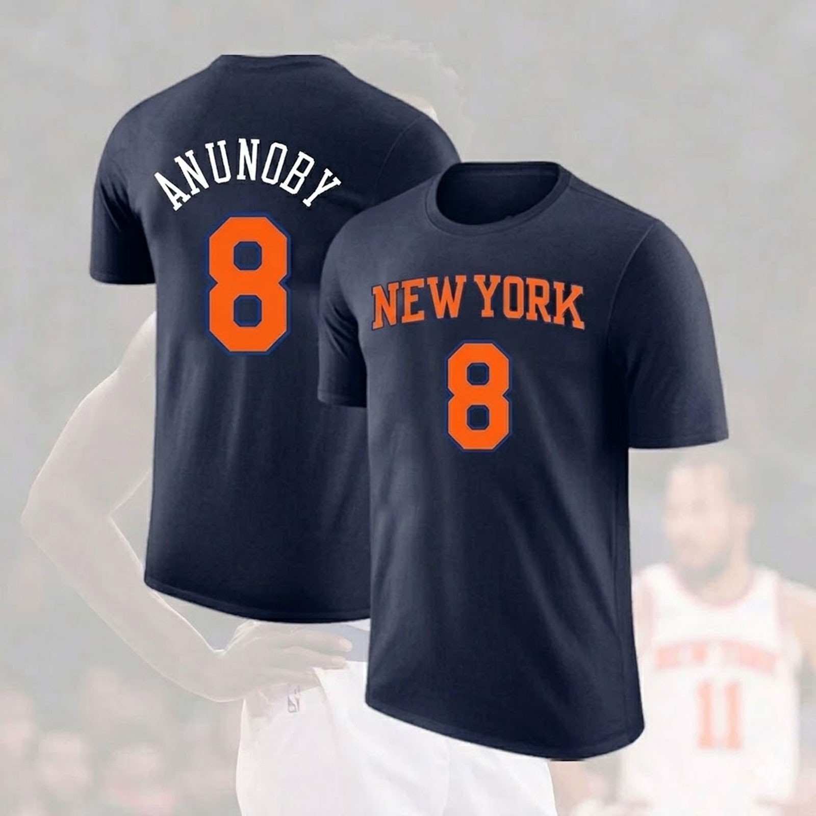 OG Anunoby #8 NY Knicks 2026 Player Name & Number Finals Game S-5XL – HOT NEW!