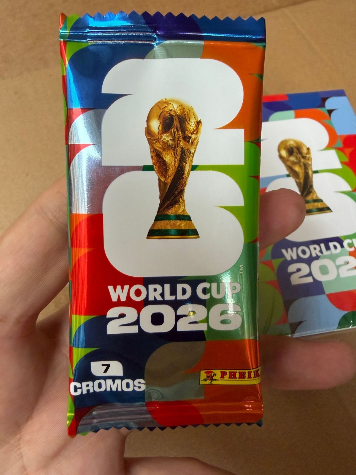 2026 World Cup Soccer Sticker Cards Box 50 Packs Football Collectible Album