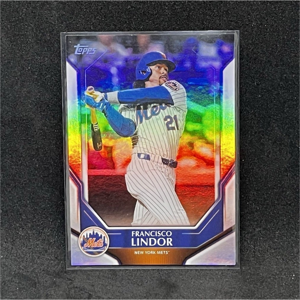 Topps 2026 Collectors Kit Exclusive Francisco Lindor MLB-4 Rainbow Foil NY Mets