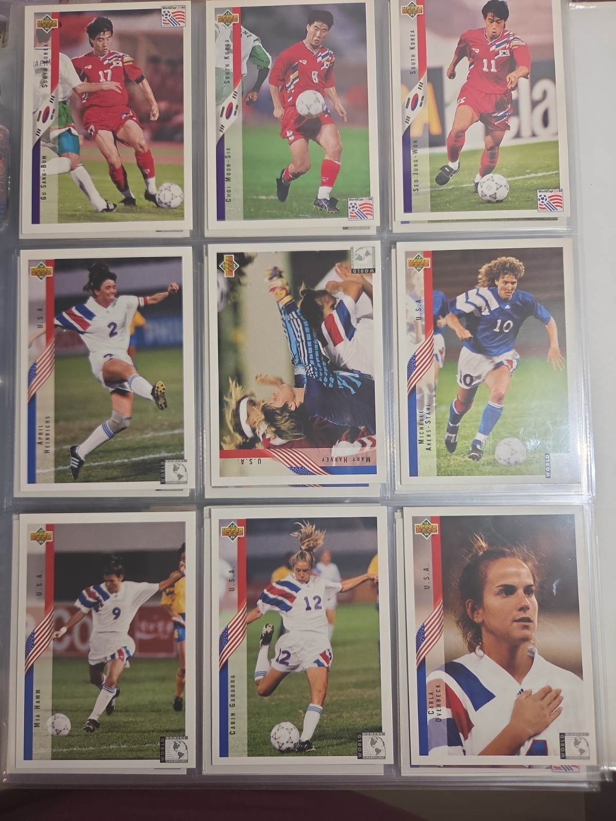 1994 Upper Deck World Cup USA Complete Set Cards #1-330 Mia Hamm Rookie Card!