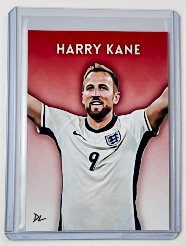 Harry Kane Limited Edition Artist Signed “England” Trading Card 3/10
