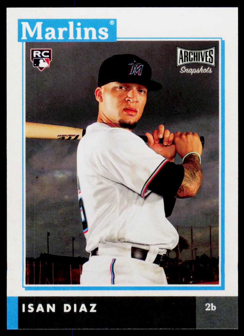 2020 Topps Archives Snapshots Isan Diaz AS-ID RC Miami Marlins