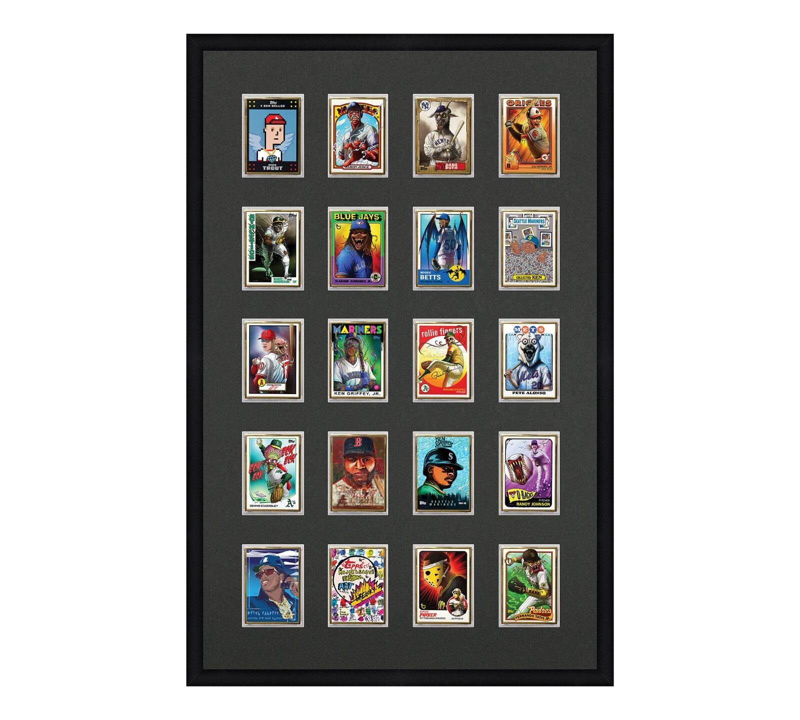 Card Frame For Magnetic Holders Holds (20) Ultra Pro 1 One Touch/BCW +UV Option