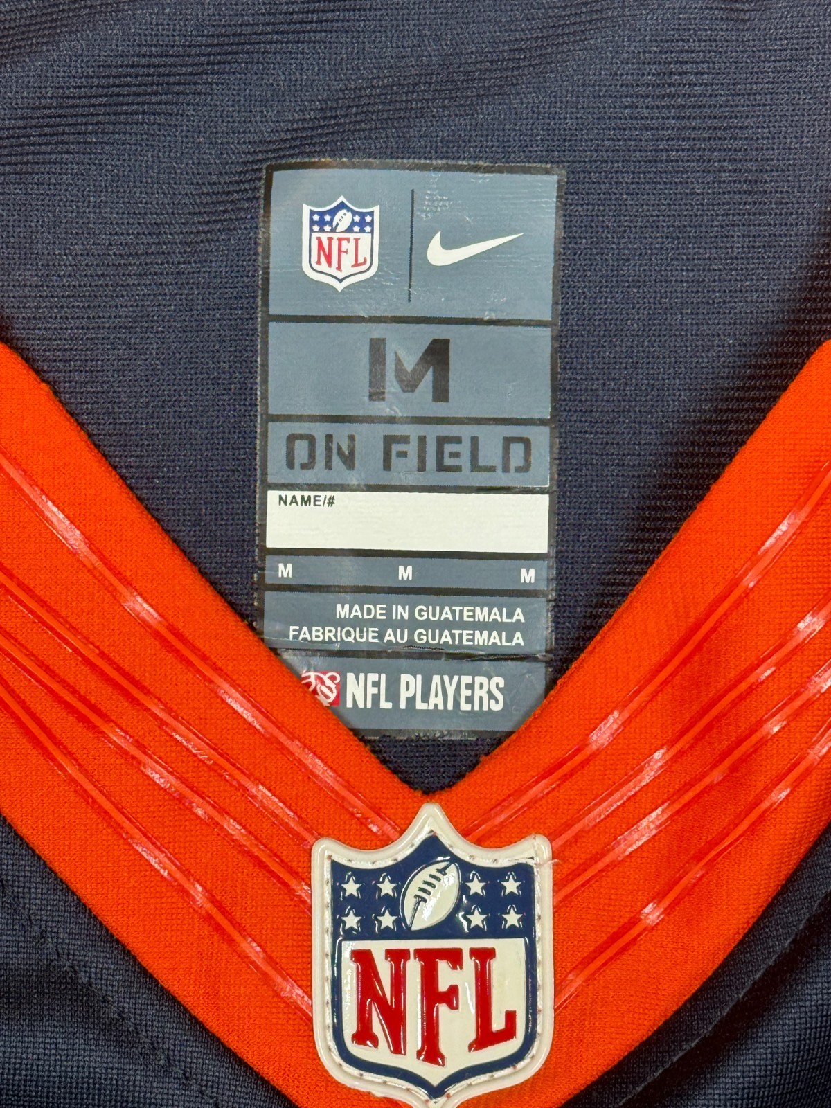 Nike Denver Broncos Trevor Siemian #13 On Field NFL Jersey Mens M Orange Blue