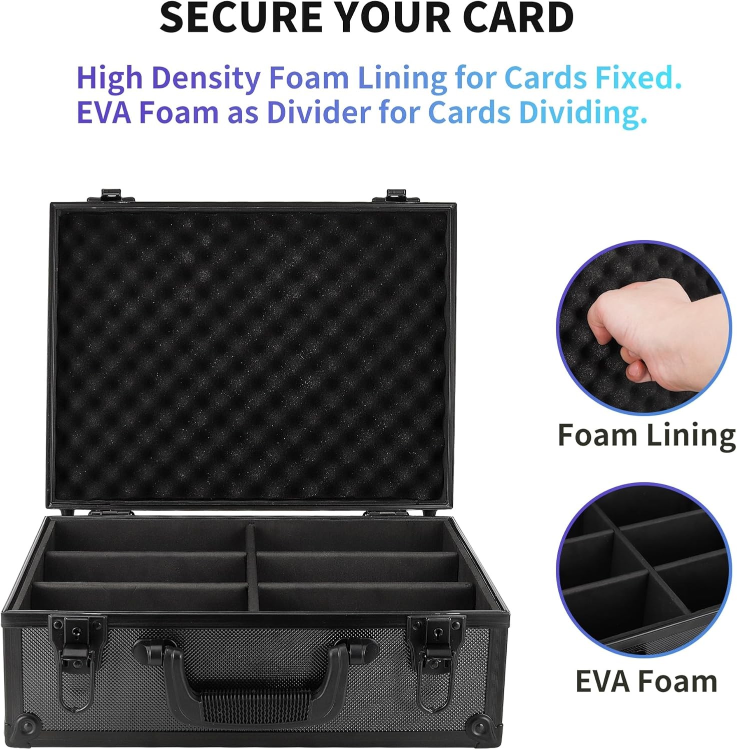 New Toploader Hard Case For 3″ x 4″ 35pt Sports Cards Storage Boxes Holds 600+