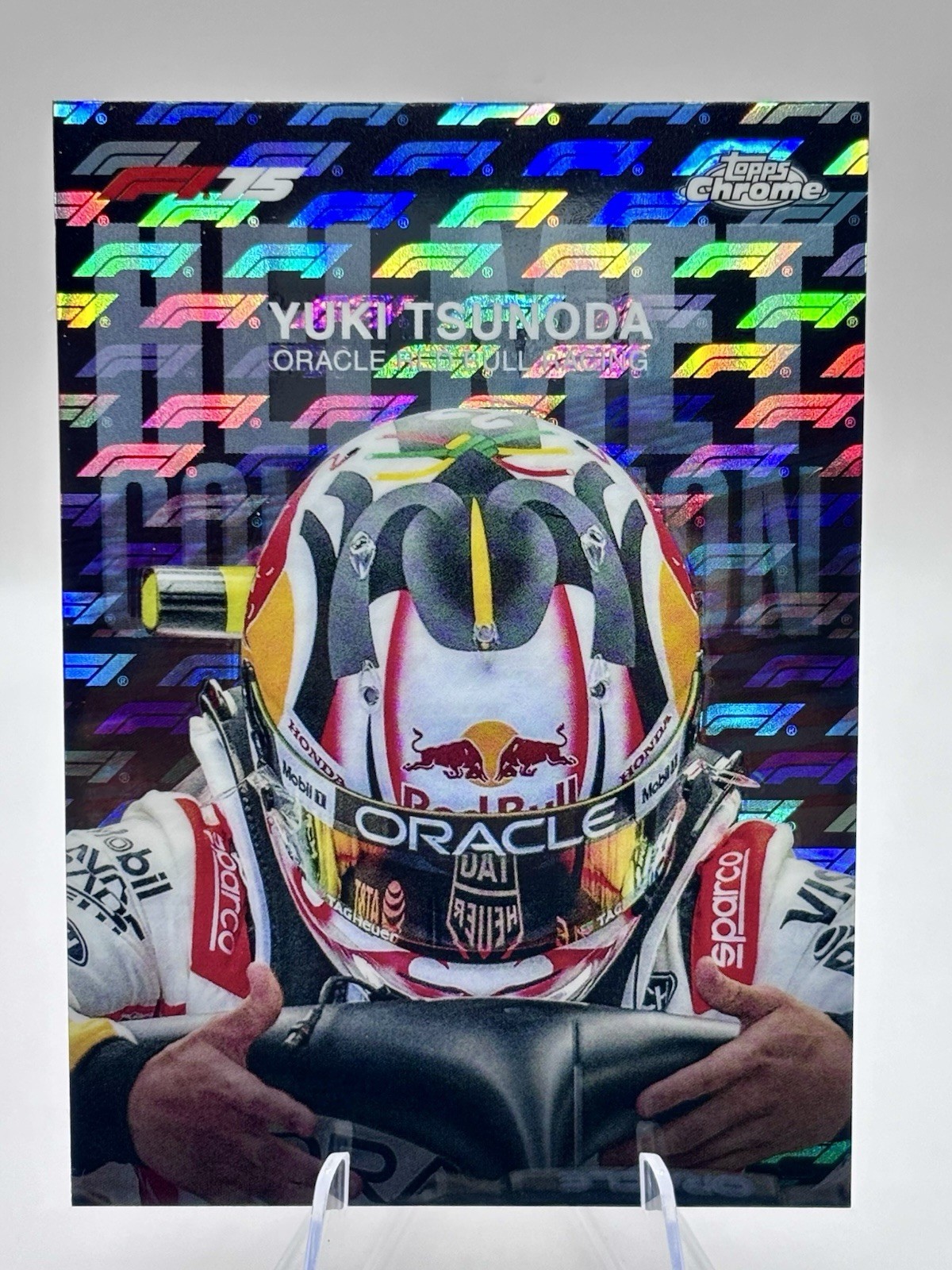 2025 Topps Chrome Formula 1 LOGOFRACTOR Helmet Collection Complete Set