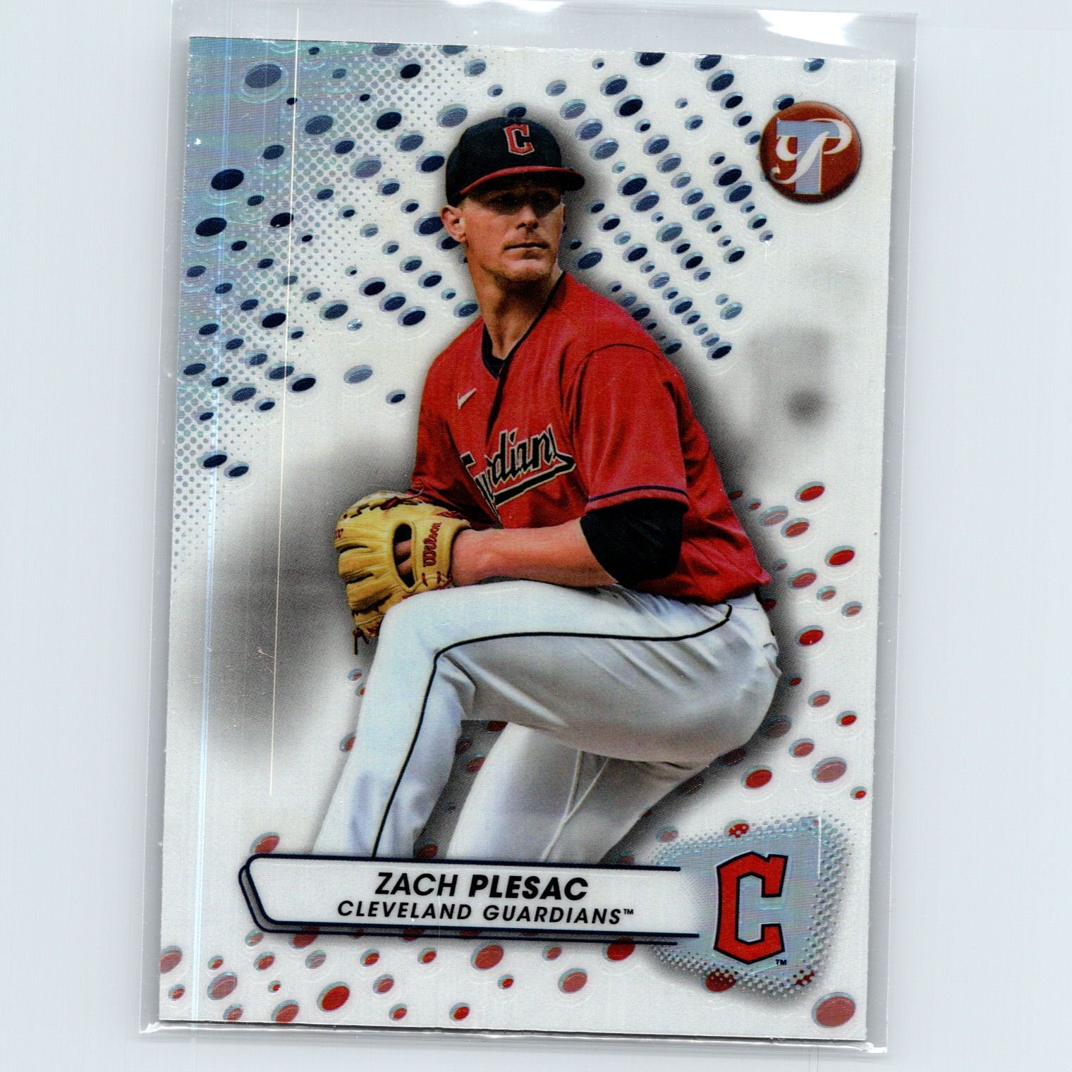 2023 Topps Pristine Zach Plesac #61 Refractor Cleveland Guardians