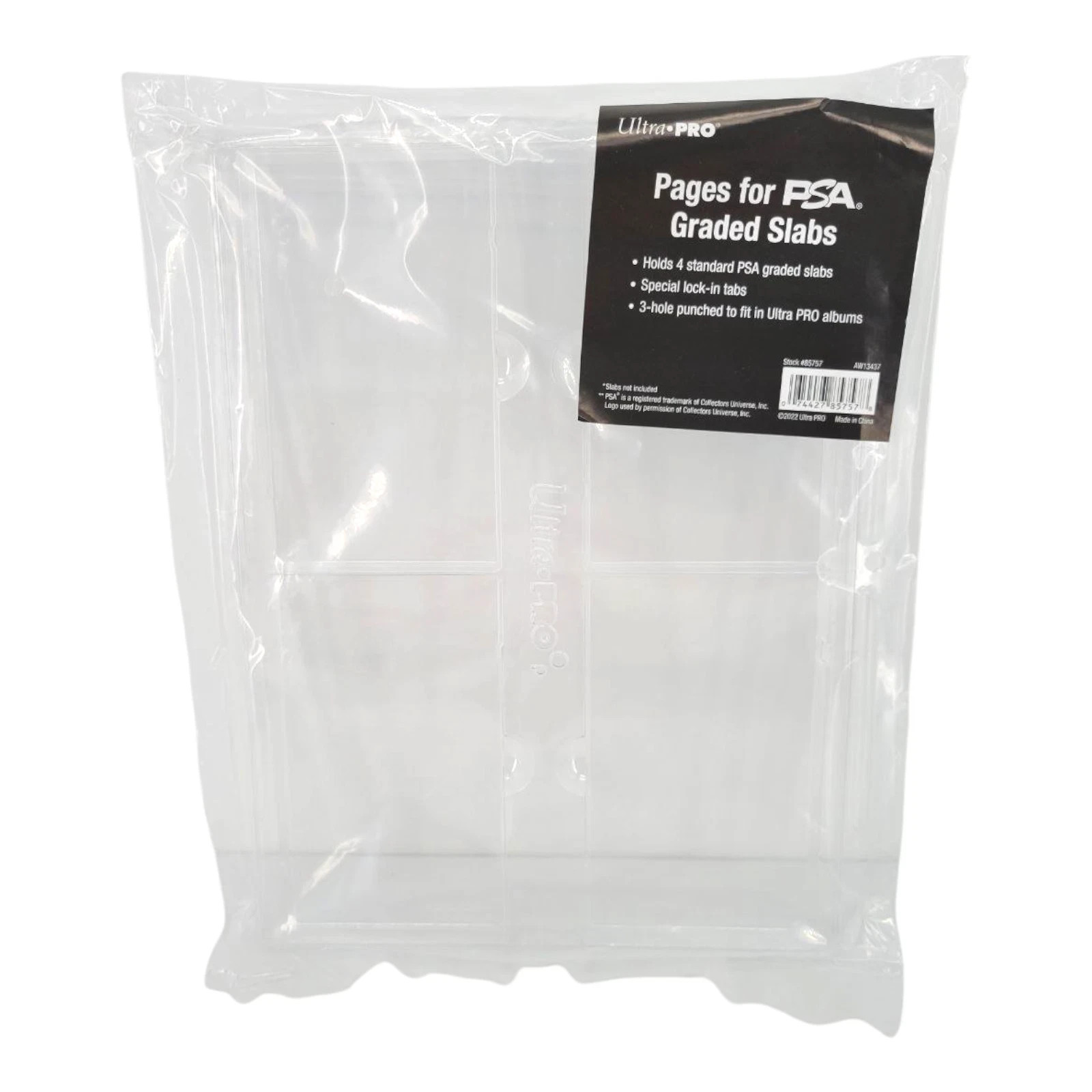 Ultra PRO 4 Pocket Binder Page for Graded PSA Slab Storage Holder