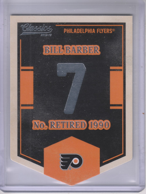 2012-13 Classics Signatures Banner Numbers #57 Bill Barber – HKY
