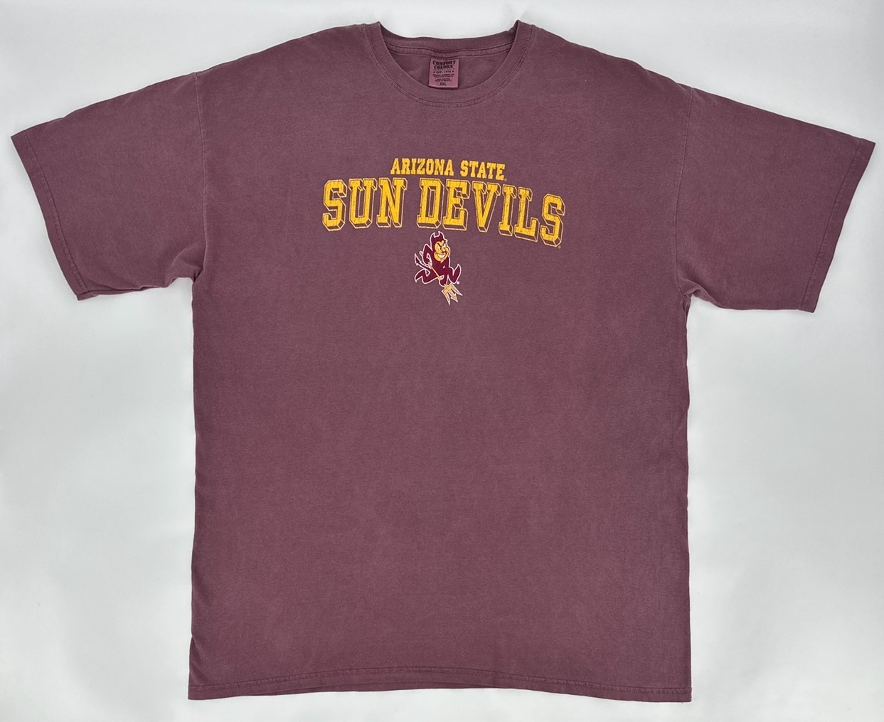 Arizona State Sun Devils T-Shirt Mens XXL Red Dye Comfort Colors Football NCAA