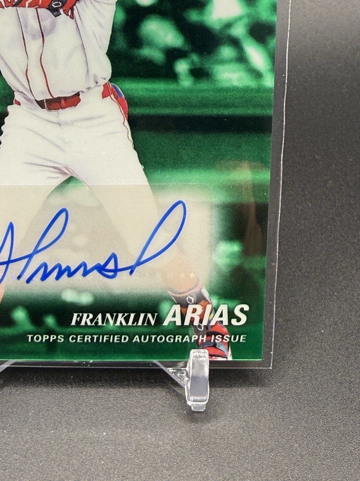 Franklin Arias 2025 Bowman Draft #AA-FA Achromatic Autograph Green [#14/99]