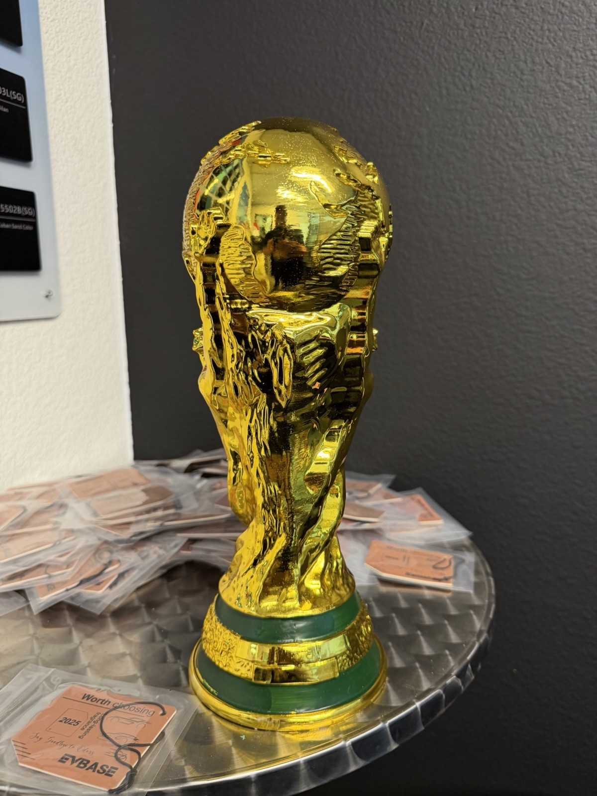 1:1 World Cup Trophy Replica 36cm 14.2in Solid Heavy 8LB Gold Display Award