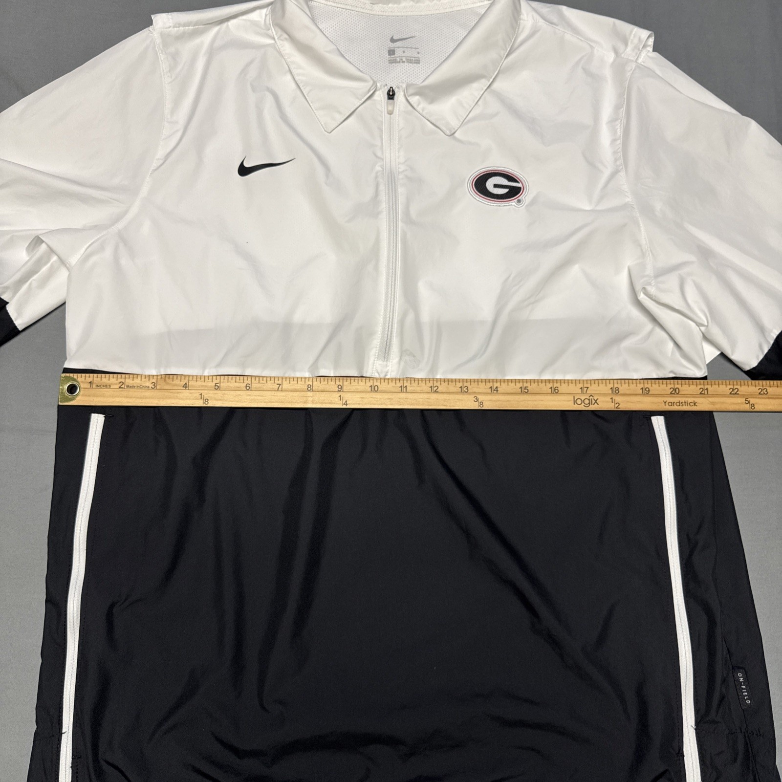 Nike Georgia Bulldogs Football On Field 1/2 Zip Jacket Lightweight Large