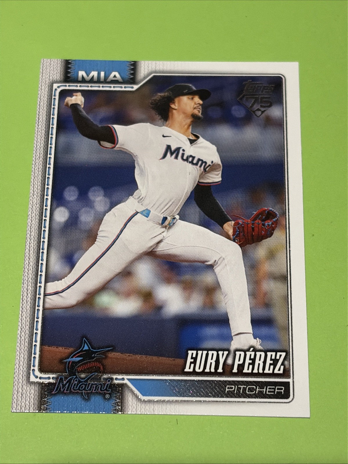 Eury Perez 2026 Topps Series 1 #285 Miami Marlins