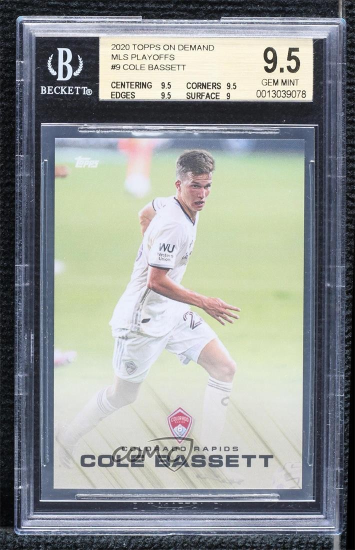 2020 Topps MLS Playoffs Cole Bassett #9 Rookie RC i4v