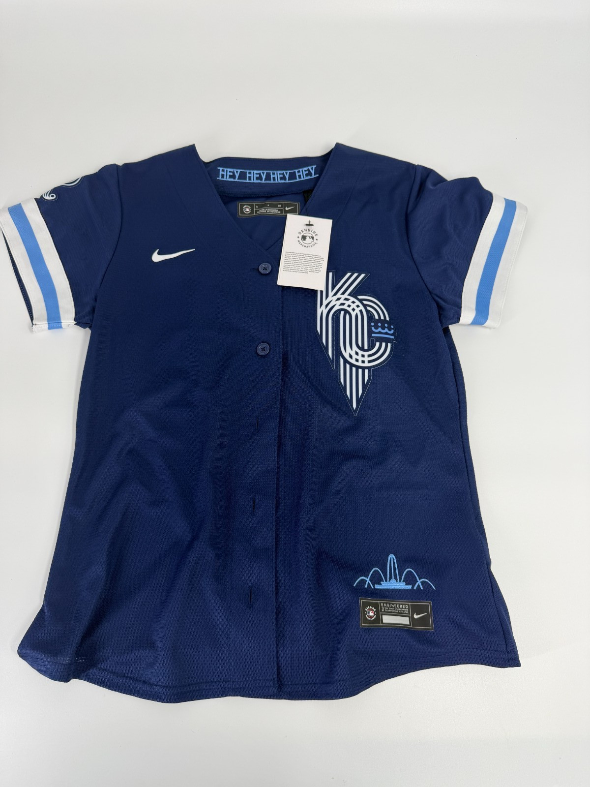 Nike Kansas City Royals City Connect Jersey Womens Size S Small Standard Fit NWT