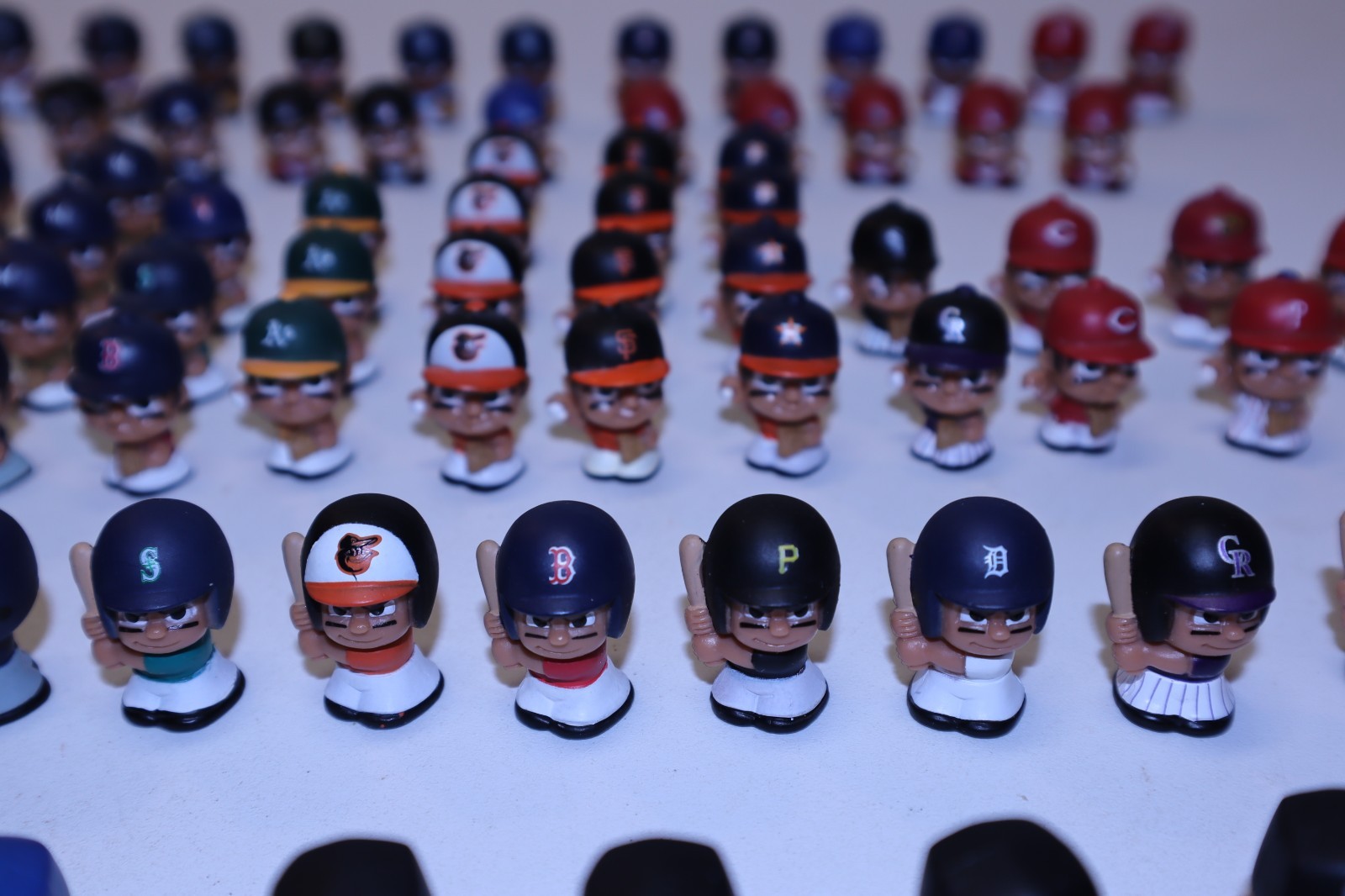 Lot of MLB TeenyMates PVC 1″ Figures Series 1-4 with 9 Rares Checklists Puzzles
