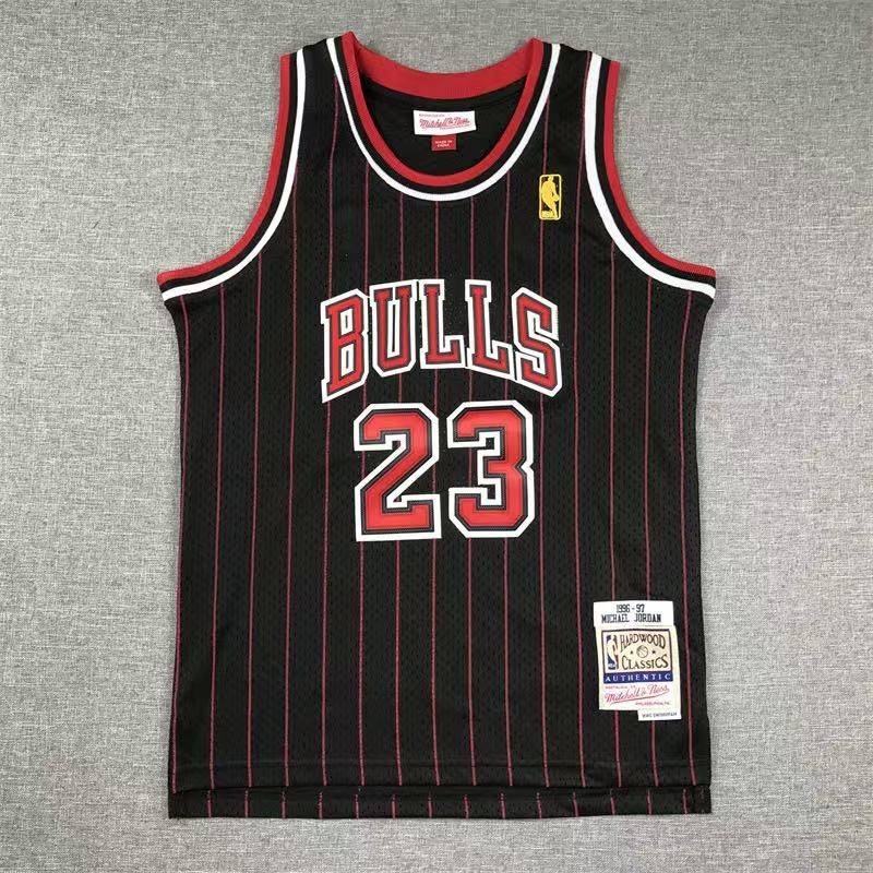 YOUTH Michael Jordan #23 97-98 Season Final Edition Retro Red Vintage Jersey