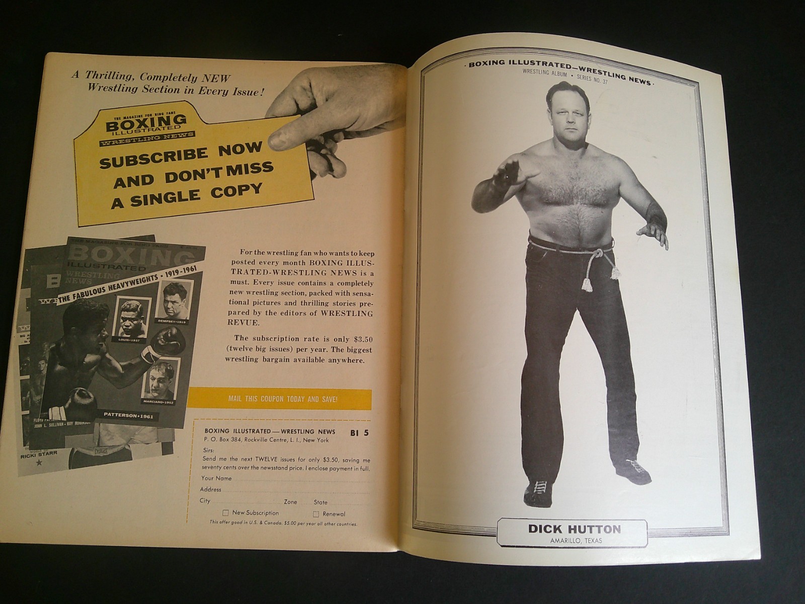 BOXING ILLUSTRATED WRESTLING NEWS MAGAZINE MAY 1962 – JOE LOUIS