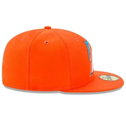 Authentic New Era MLB Miami Marlins 2017 On-Field 59FIFTY Fitted Hat ~ Orange