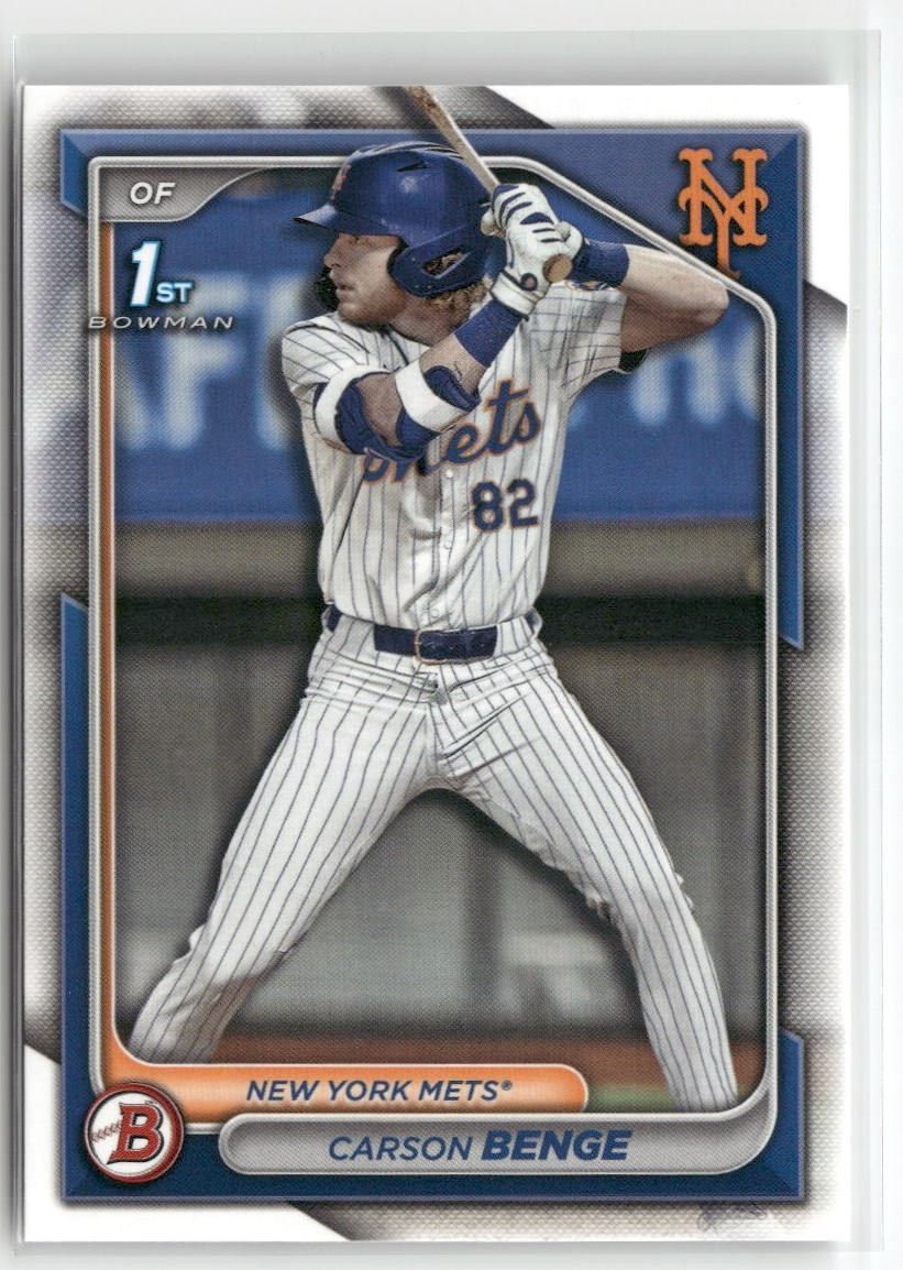 2024 Bowman Draft Carson Benge 1st Paper Base #BD-28