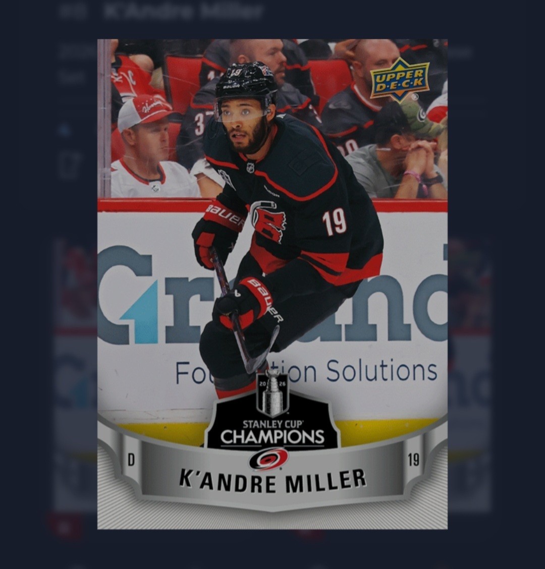 EPACK ONLY 2025-26 Upper Deck Carolina Huricanes Stanley Cup Champions SET