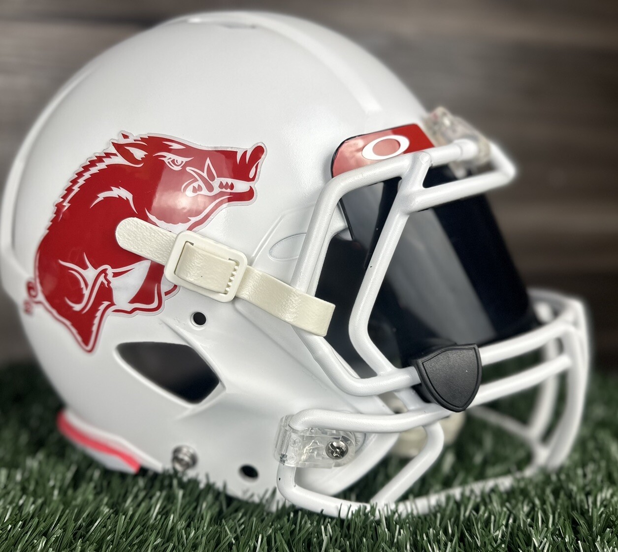 ARKANSAS RAZORBACKS Riddell Full Size Football Helmet Adult + golf Headcover