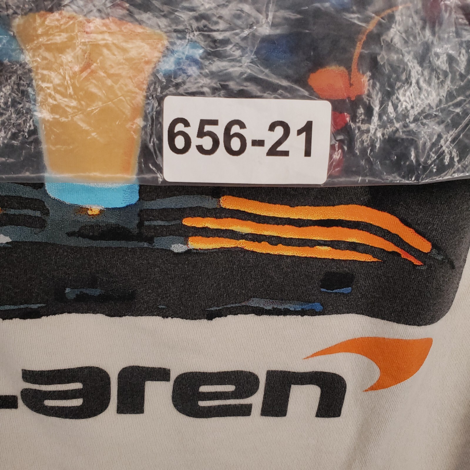 McLaren Formula 1 Team T Shirt Mens Small Beige Racing Motor Sport Crew Neck Tee