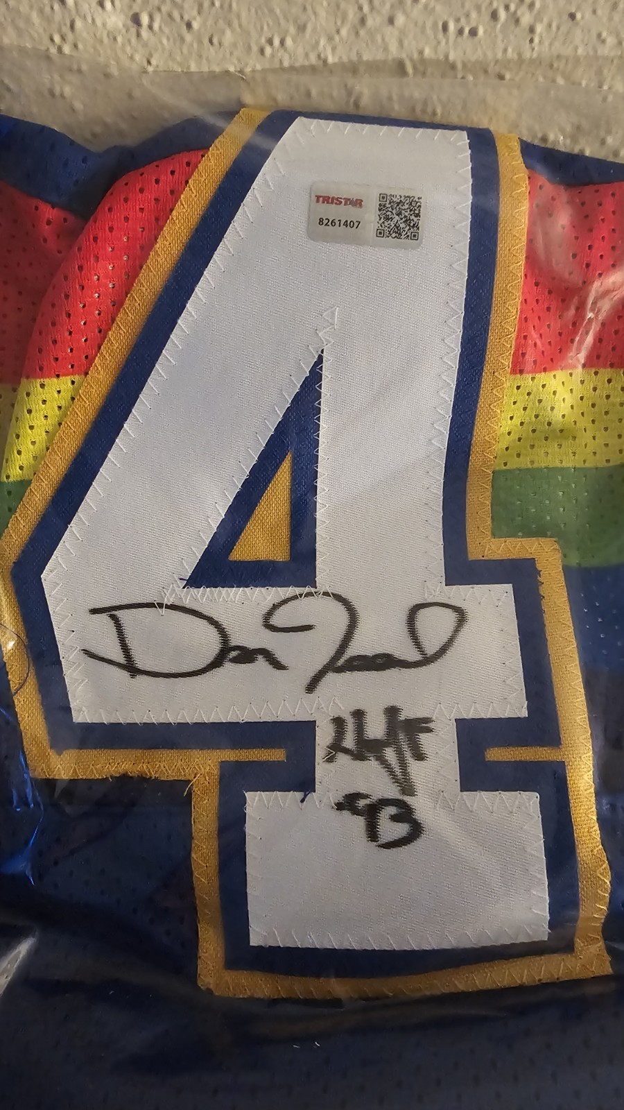 Dan Issel Signed & Inscribed 2025 Tristar Hidden Treasures NBA Jersey Denver #44