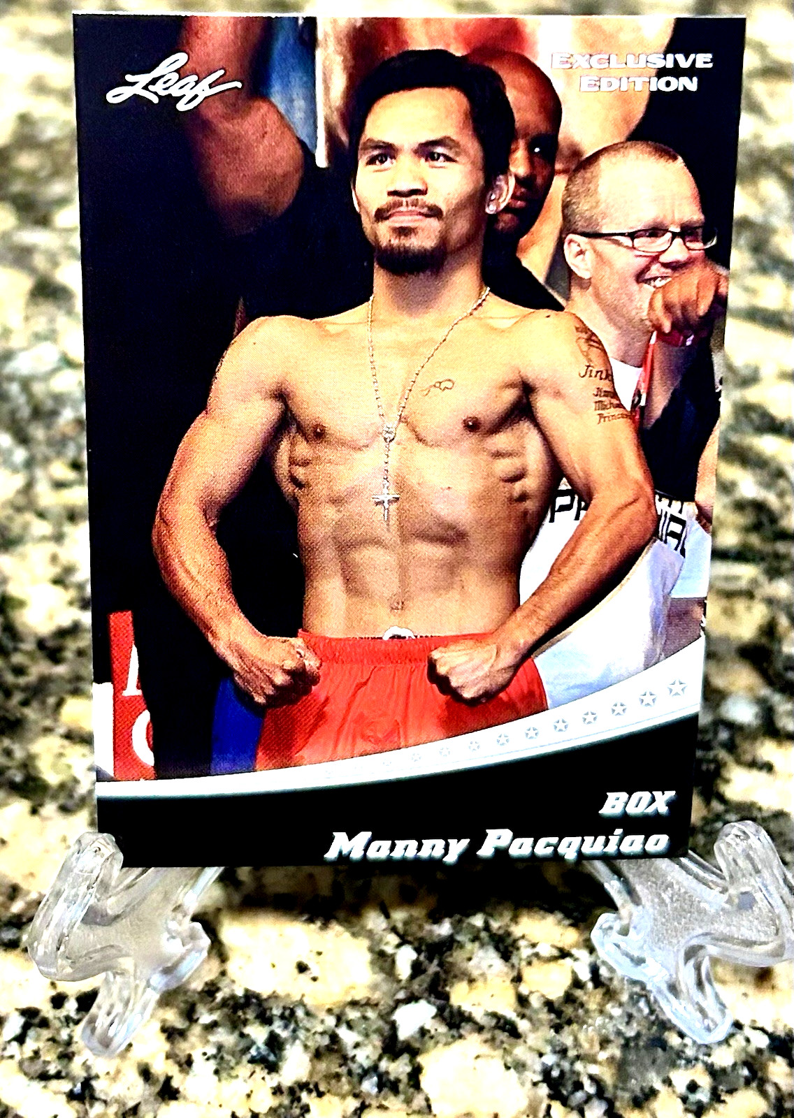 MANNY PACQUIAO 2022 Leaf “EXCLUSIVE EDITION” BOXING CARD #EX-06. Mint!