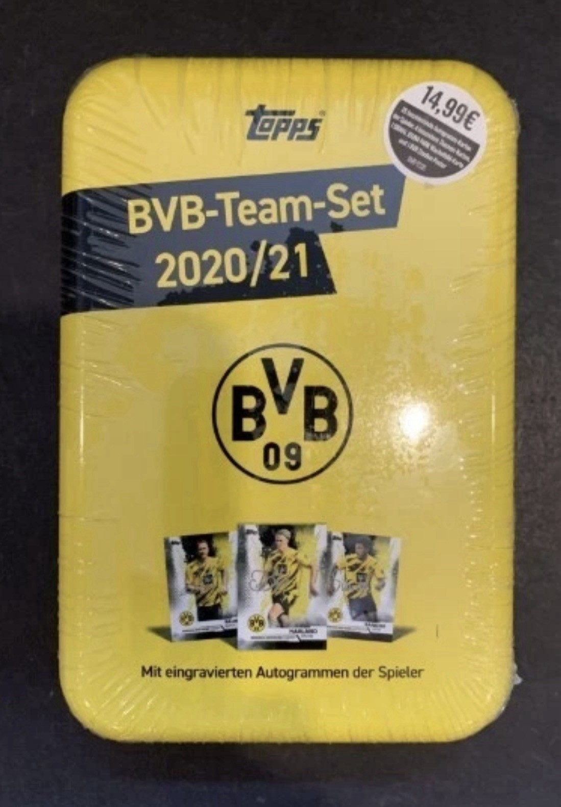 2020/21 Topps BVB Borussia Dortmund Team Set Factory Sealed Tin Haaland 🔥